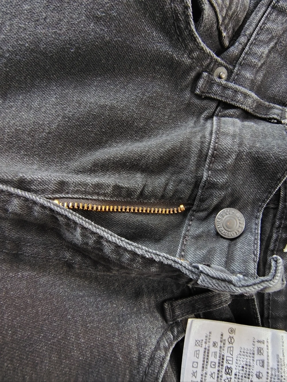 Levi's 510 Black Skinny Jeans Size 16 Reg / 28 X 30